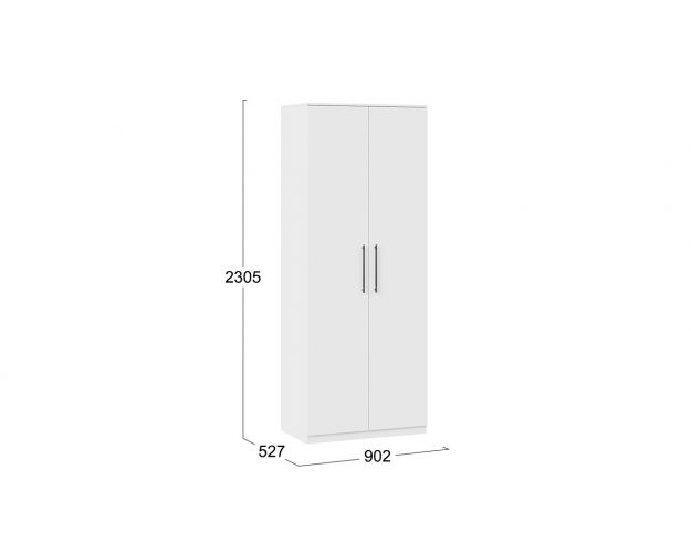 Шкаф для одежды «Агата» исп. 2 Белый